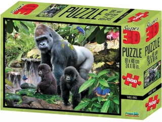Prime 3D Puzzle - Gorily 500 dílků