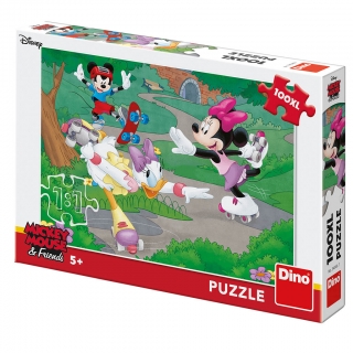 Dino puzzle Minnie sportuje 100XL dílků