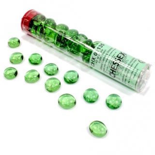 Hrací kameny skleněné - Crystal Light Green (40ks)