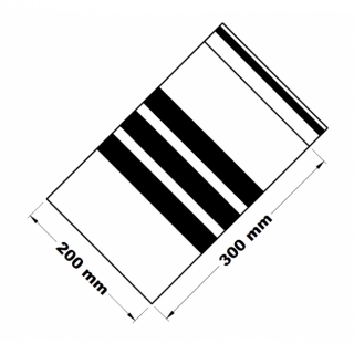 Rychlouzavírací sáček s popisovacím pruhem 20x30cm (1ks)