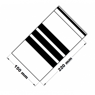 Rychlouzavírací sáček s popisovacím pruhem 15x22cm (1ks)