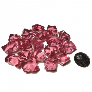 Hrací kameny - krystaly střední - tmavě růžové