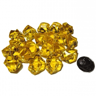 Hrací kameny - krystaly střední - zlatý jantar
