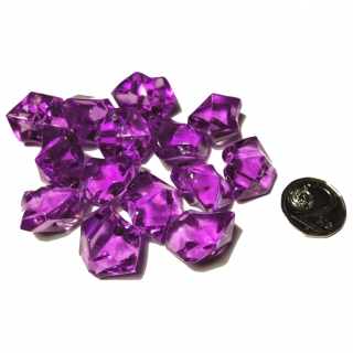 Hrací kameny - krystaly střední - tmavě fialové