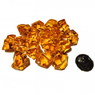 Hrací kameny - krystaly střední - oranžová