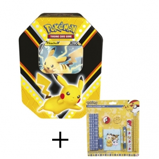 Pokémon: V Powers Tin - Pikachu + dárek