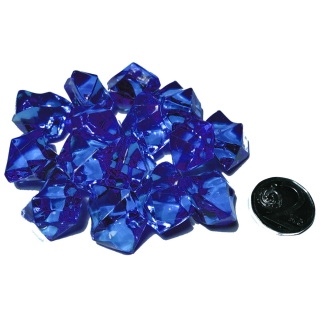 Hrací kameny - krystaly střední - modré