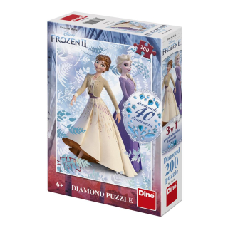 Puzzle Frozen II 200 dílků s diamanty