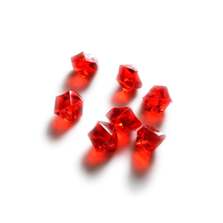 Hrací kameny - krystaly - červené