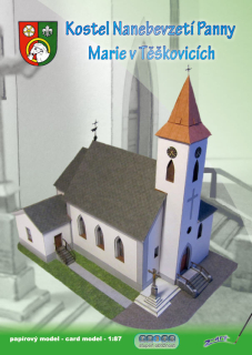 Kostel Nanebevzetí Panny Marie v Těškovicích (1:87)