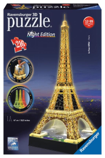 Eiffelova věž Noční Edice 3D puzzle