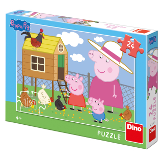Dino puzzle Peppa Pig: Slepičky 24 dílků