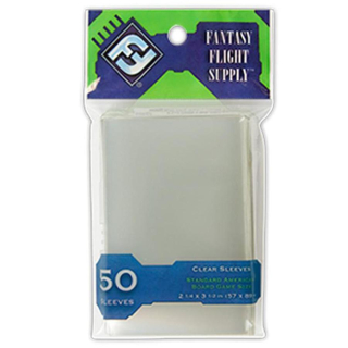 FFG 50 Clear Sleeves - Standard American Board Game